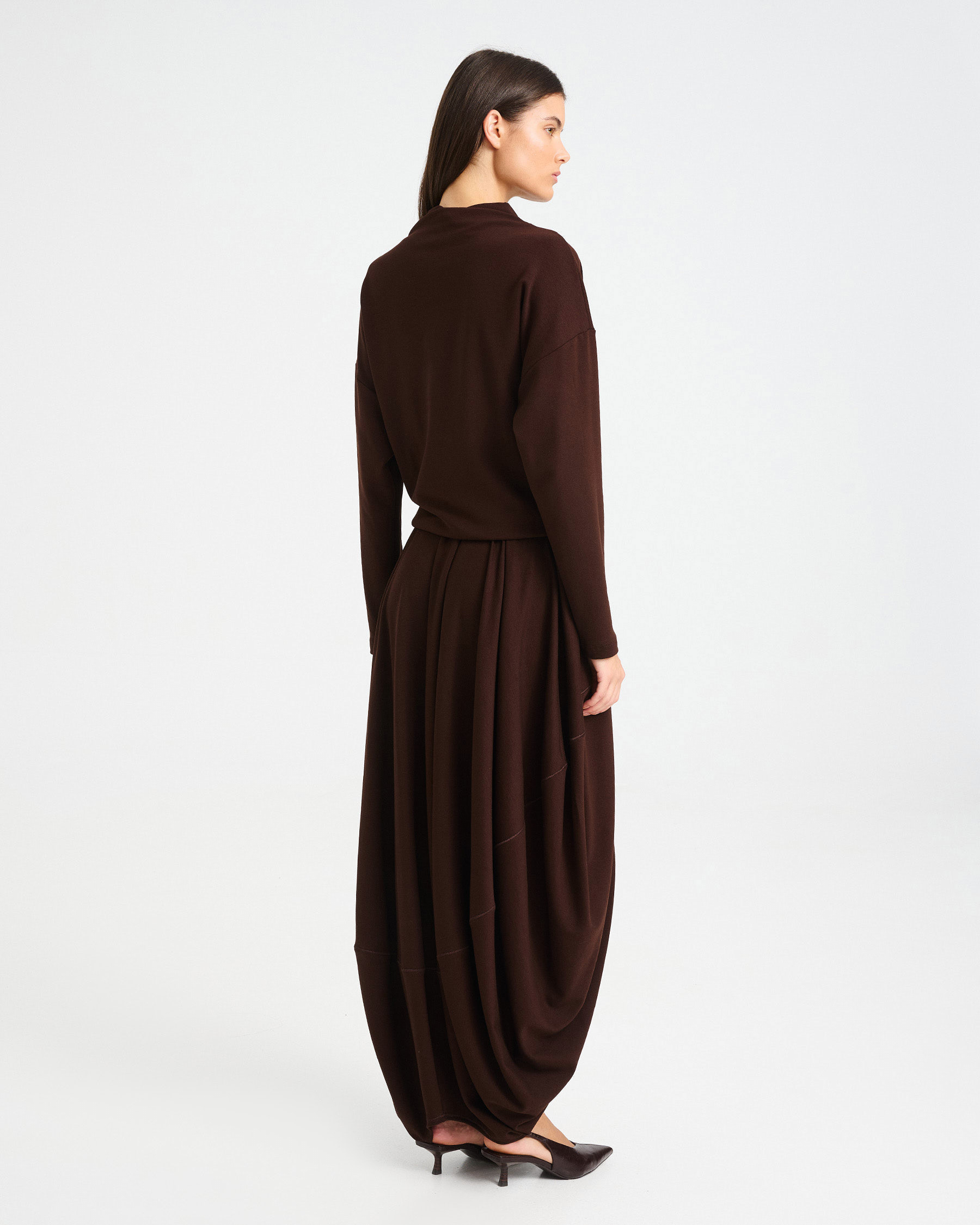 Punto di Roma Top with Draped High Neck - 006731756 - image 4