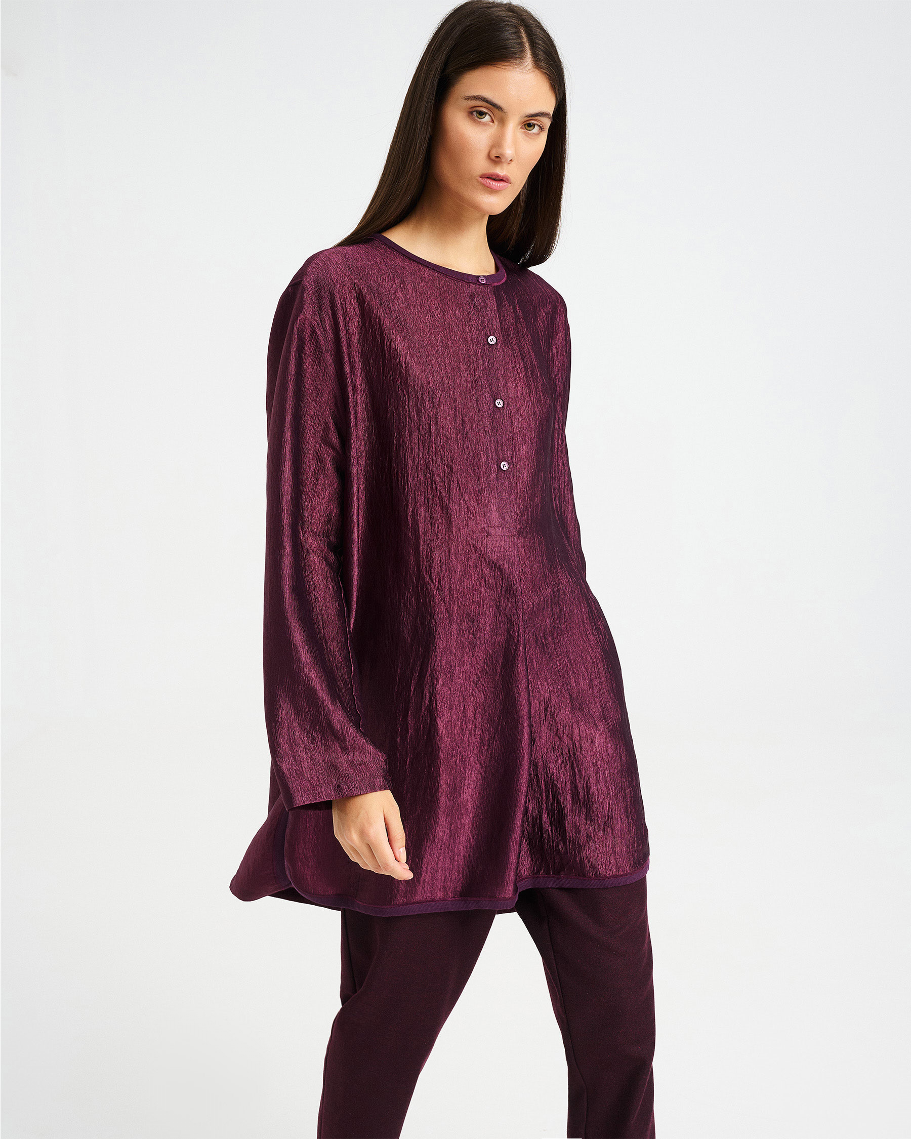Long Acetate Tunic - 006872509 - image 4