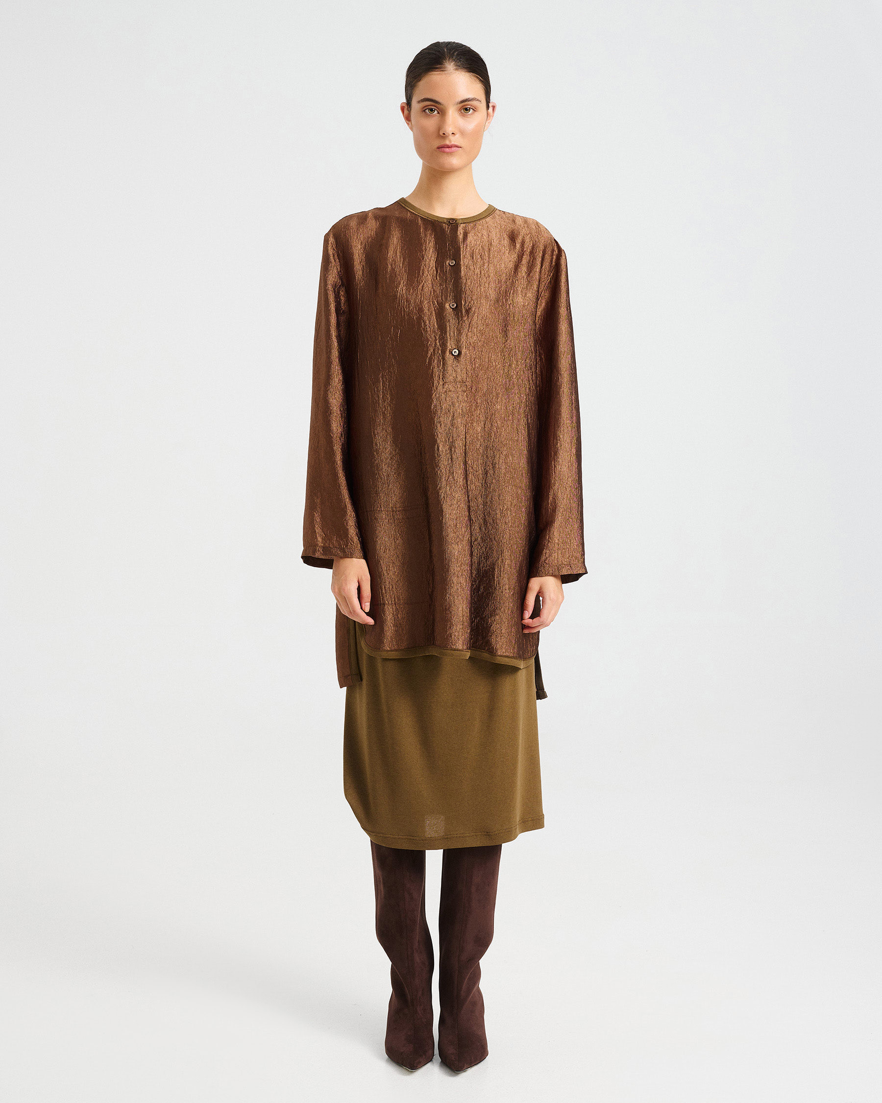 Long Acetate Tunic - 006872509 - image 5