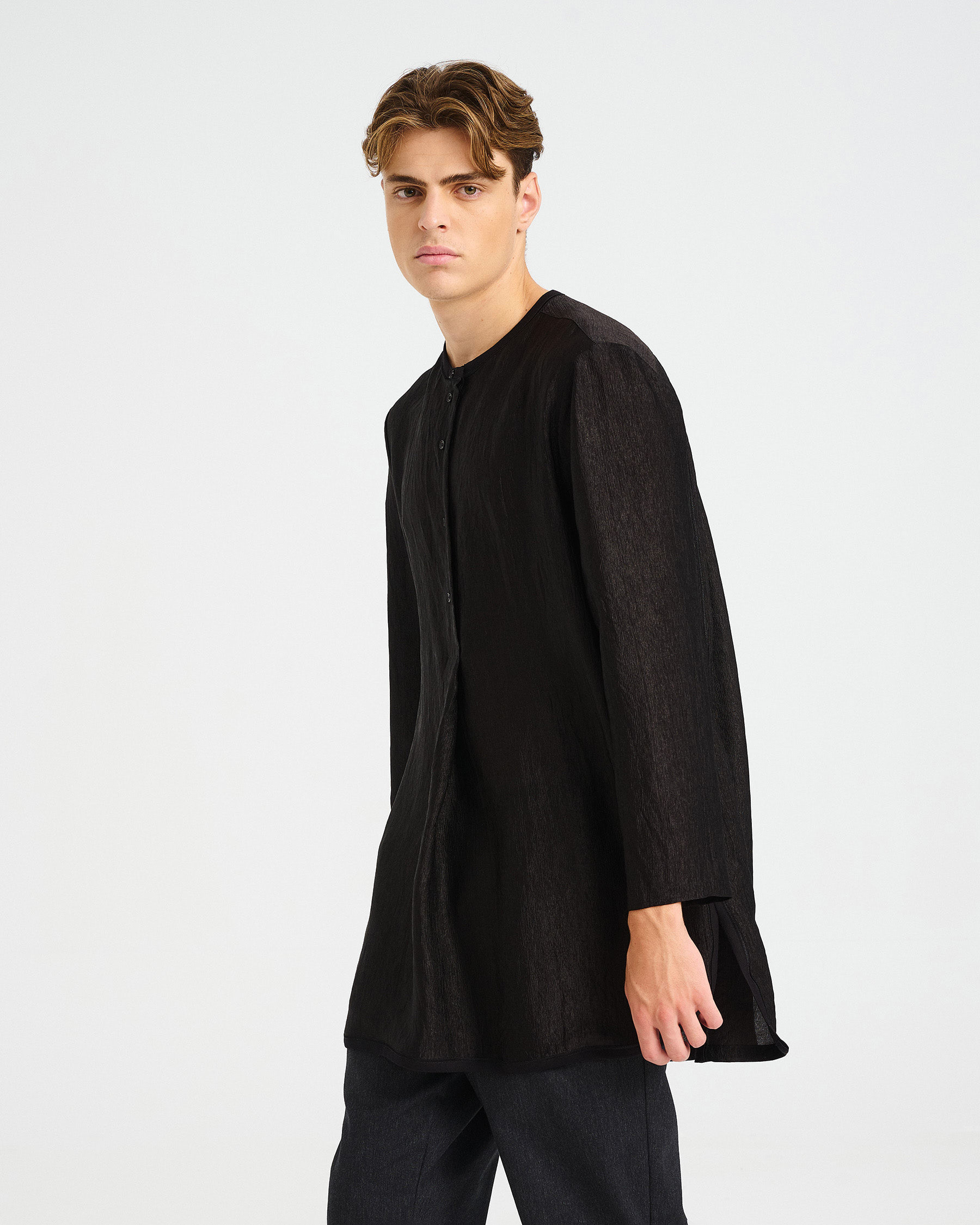 Long Acetate Tunic - 006872509m - image 4
