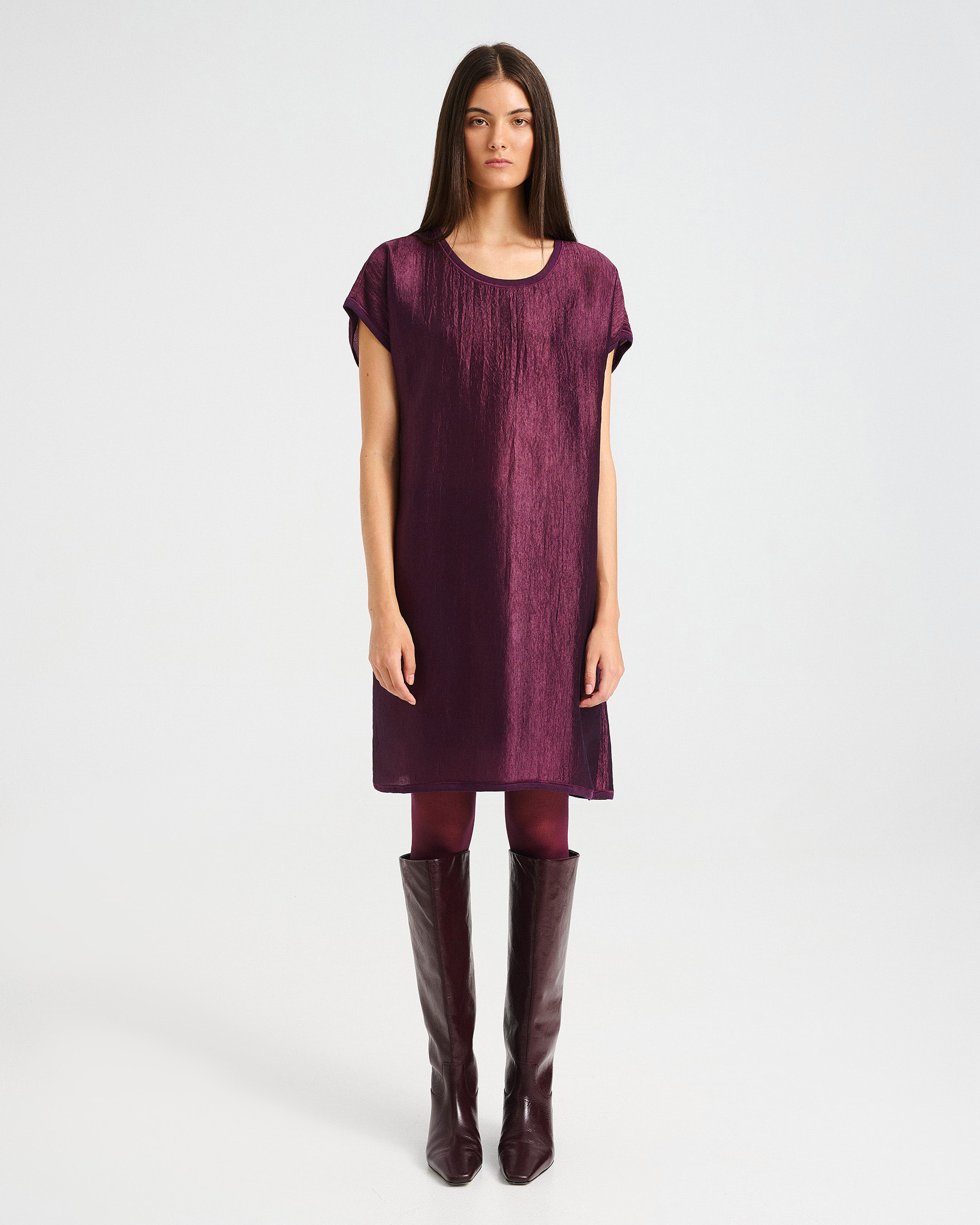 Acetate Mini Dress - 006875102 - image 1
