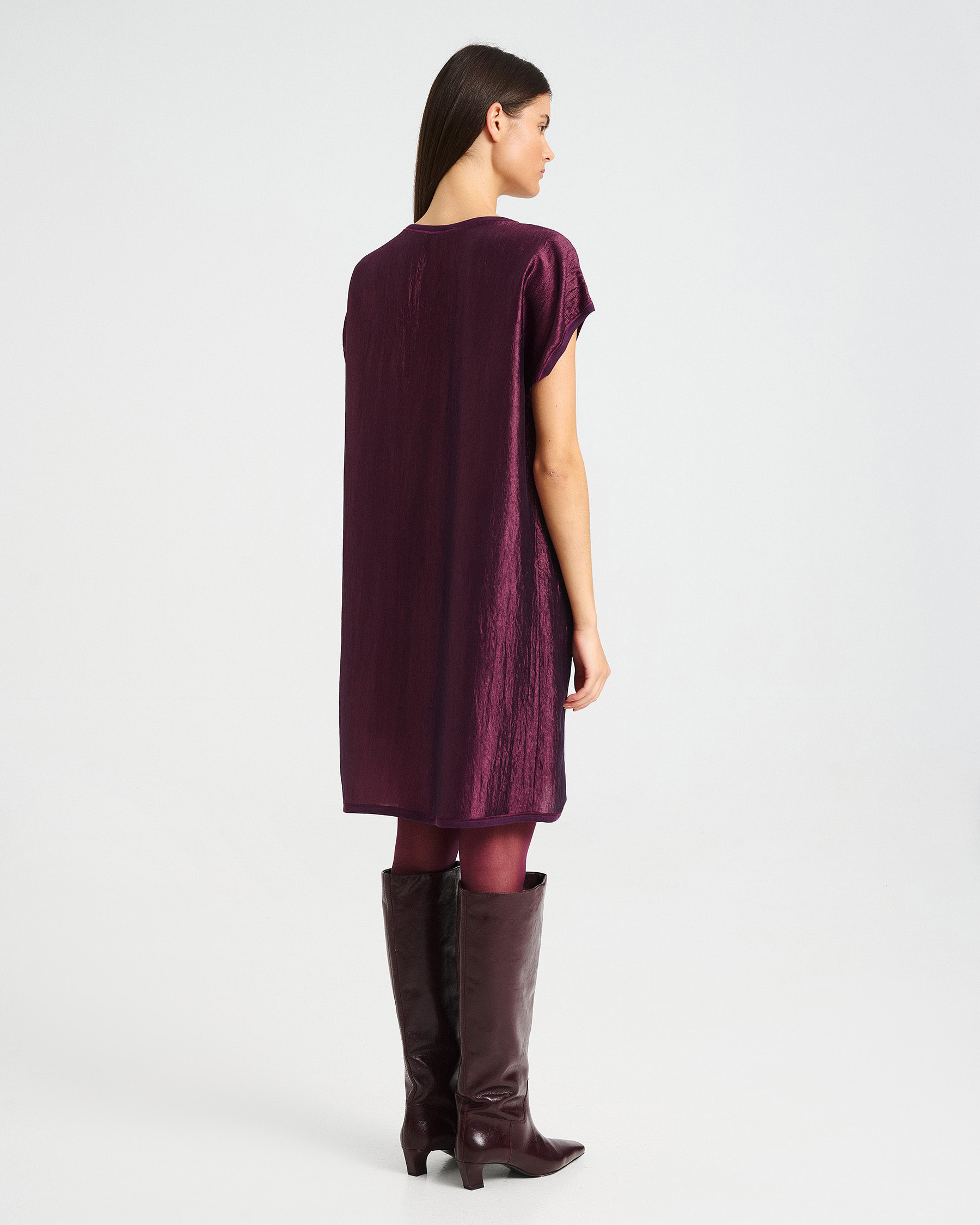 Acetate Mini Dress - 006875102 - image 3