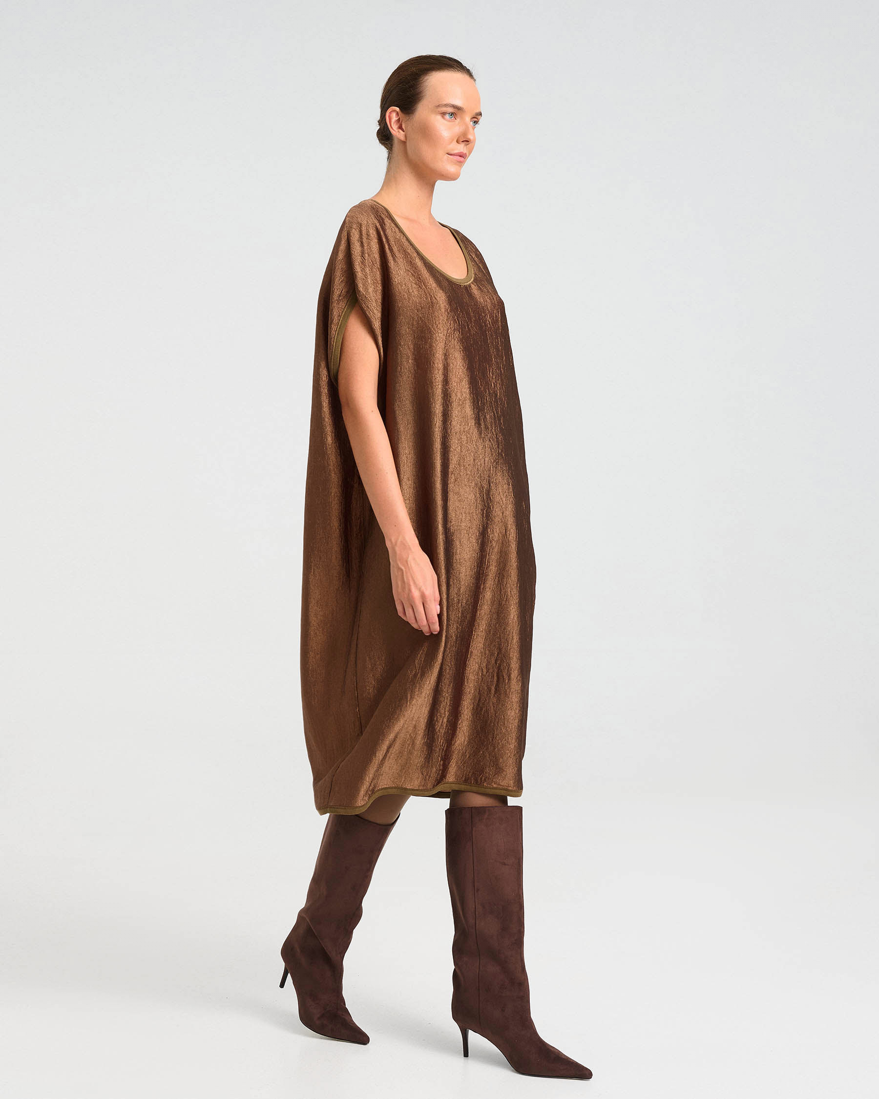 Acetate Midi Dress - 006875510 - image 5
